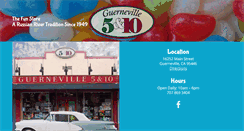 Desktop Screenshot of guerneville5and10.com